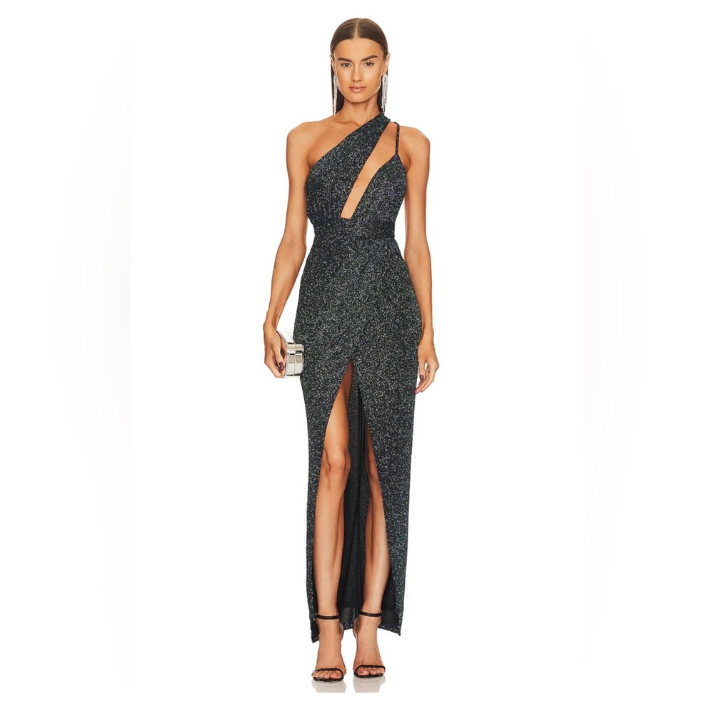 x REVOLVE Jacoub Gown in Green Michael Costello